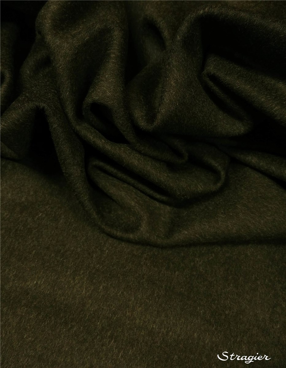 Wool & Alpaca Loden - Plain - Vert Forêt