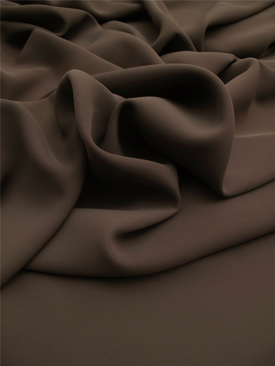 Crepe - heavy - crease-free - Plain - Gris taupé