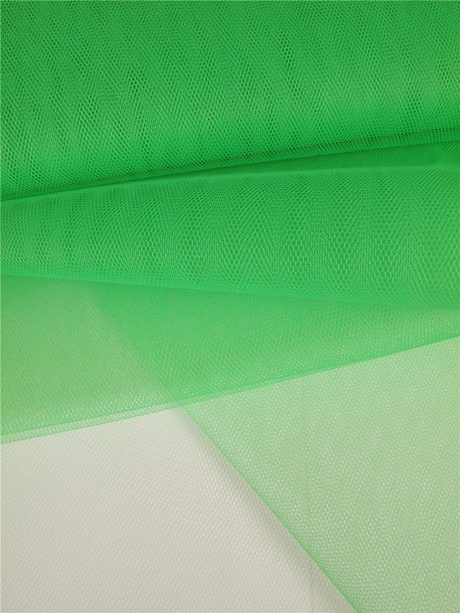 Tulle Alvéolé - uni - Vert Prairie