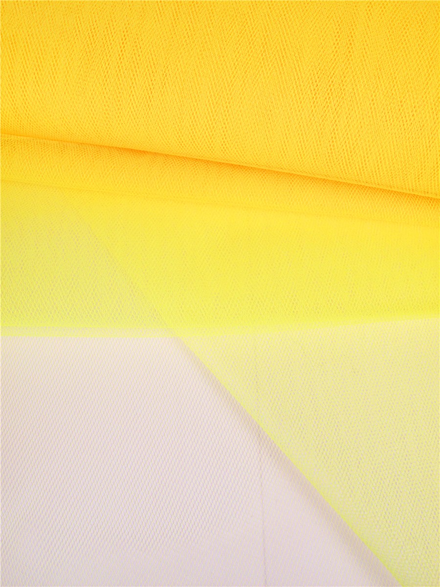 Tulle Alvéolé - uni - Jaune Fluo