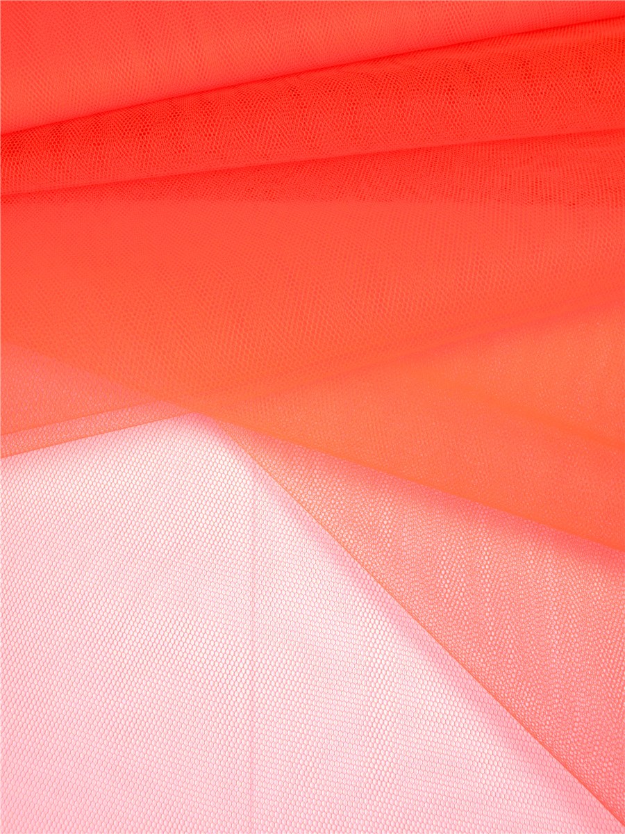 Honeycomb Tulle - Plain - Fire Fluo