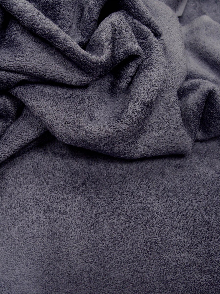 Tissu Eponge moelleux - Uni - Marine