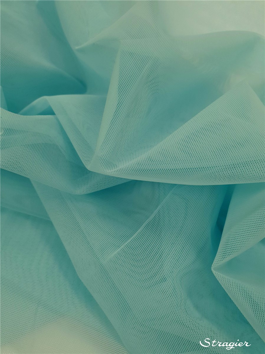 Tulle - Stretch - Plain - Aqua