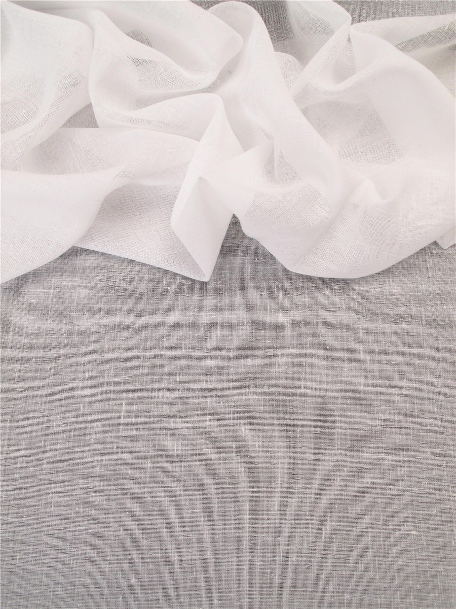 Gaze de Coton - Uni - Blanc Nature