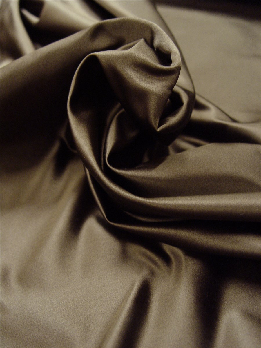 Duchess Satin - 100% Silk (8 Threads) - Plain - Marron foncé