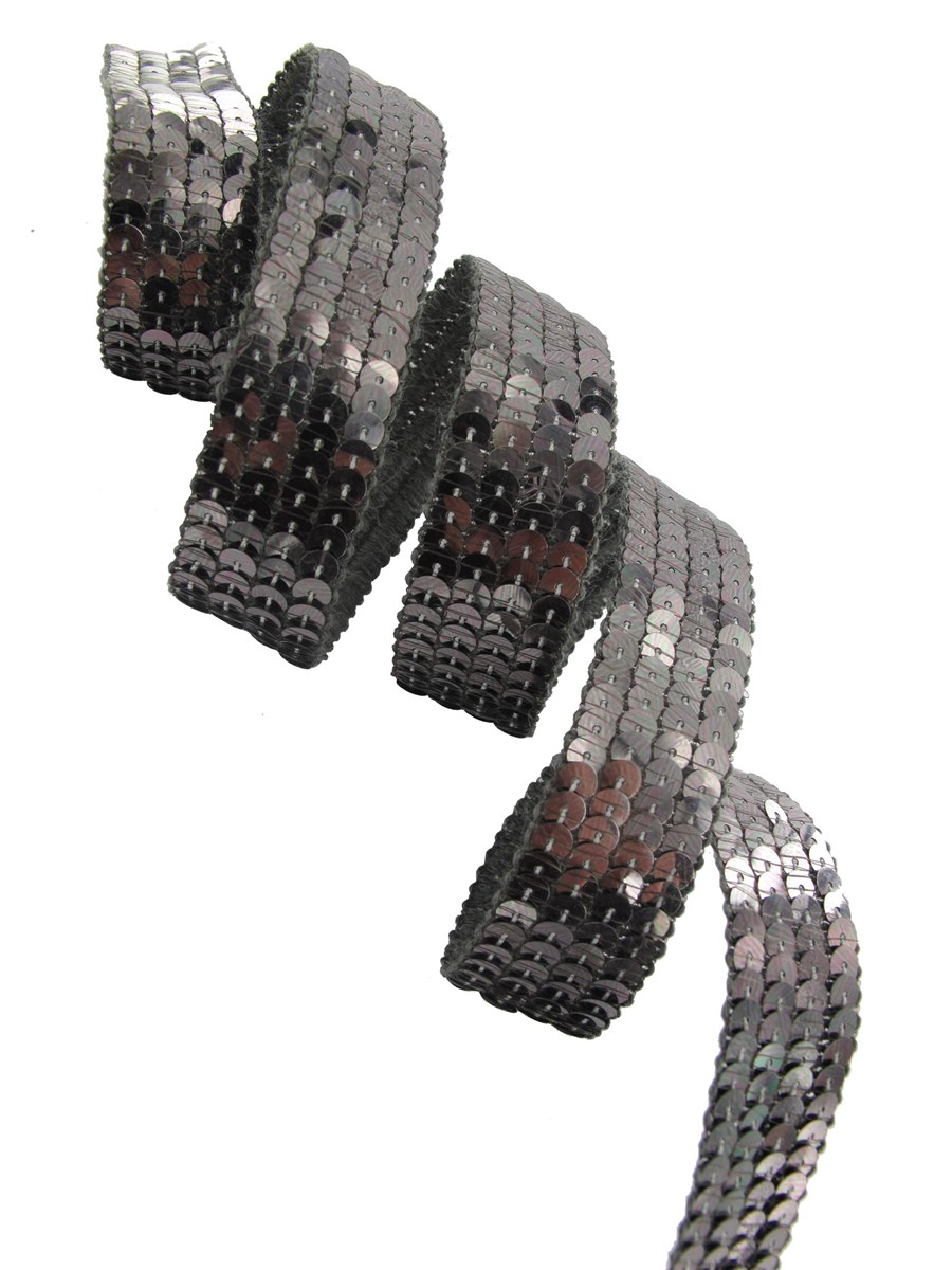 Sequin Trim - Plain - Taupe - 20 mm