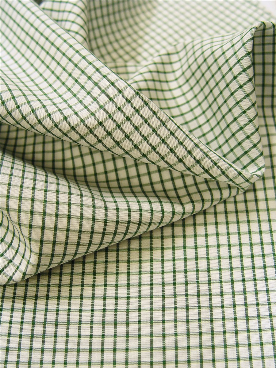 Poplin - Carreaux 5 mm - Vert Golf