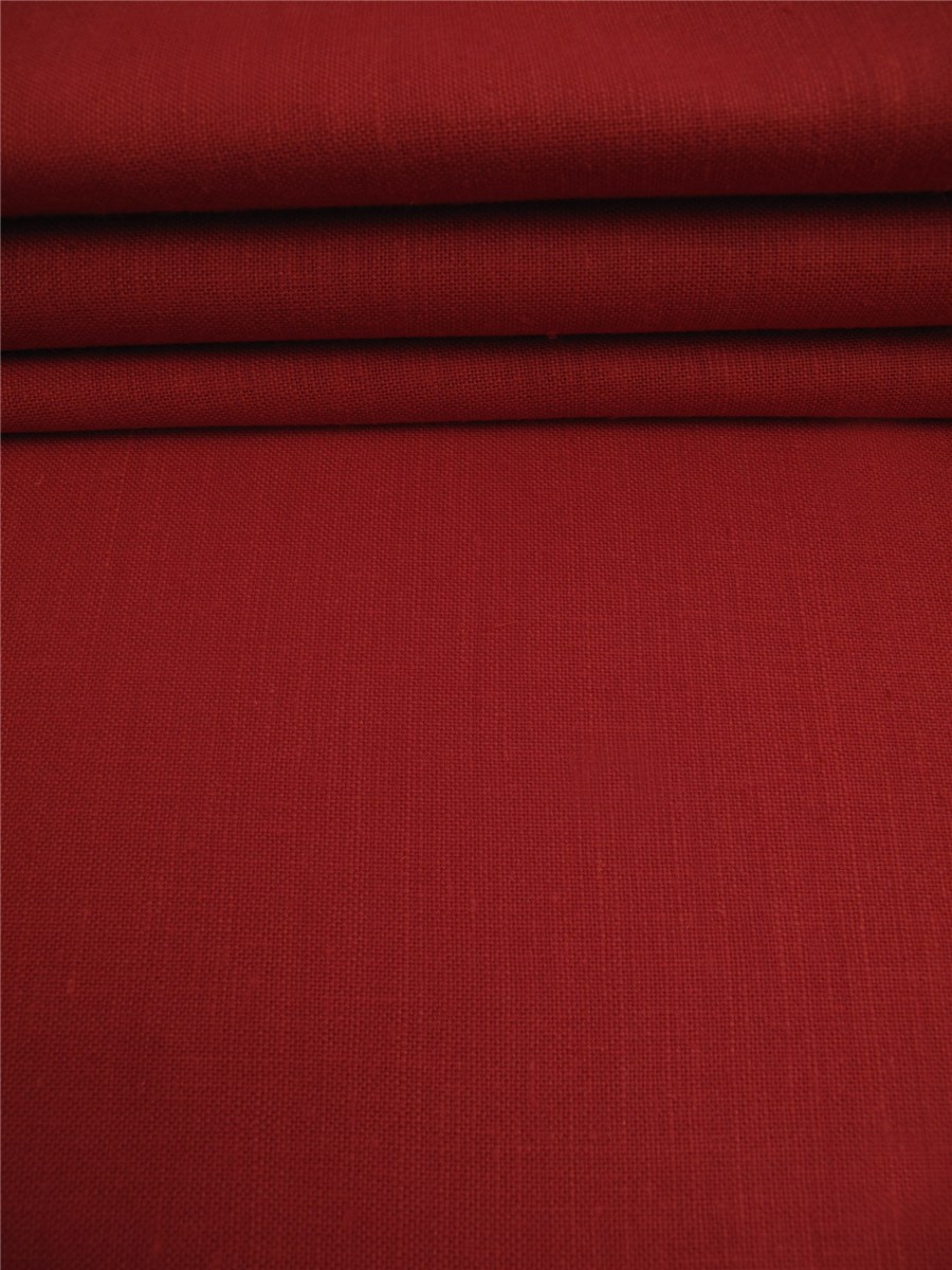 Linen for Tablecloth - blended - Plain - Red - 160 cm