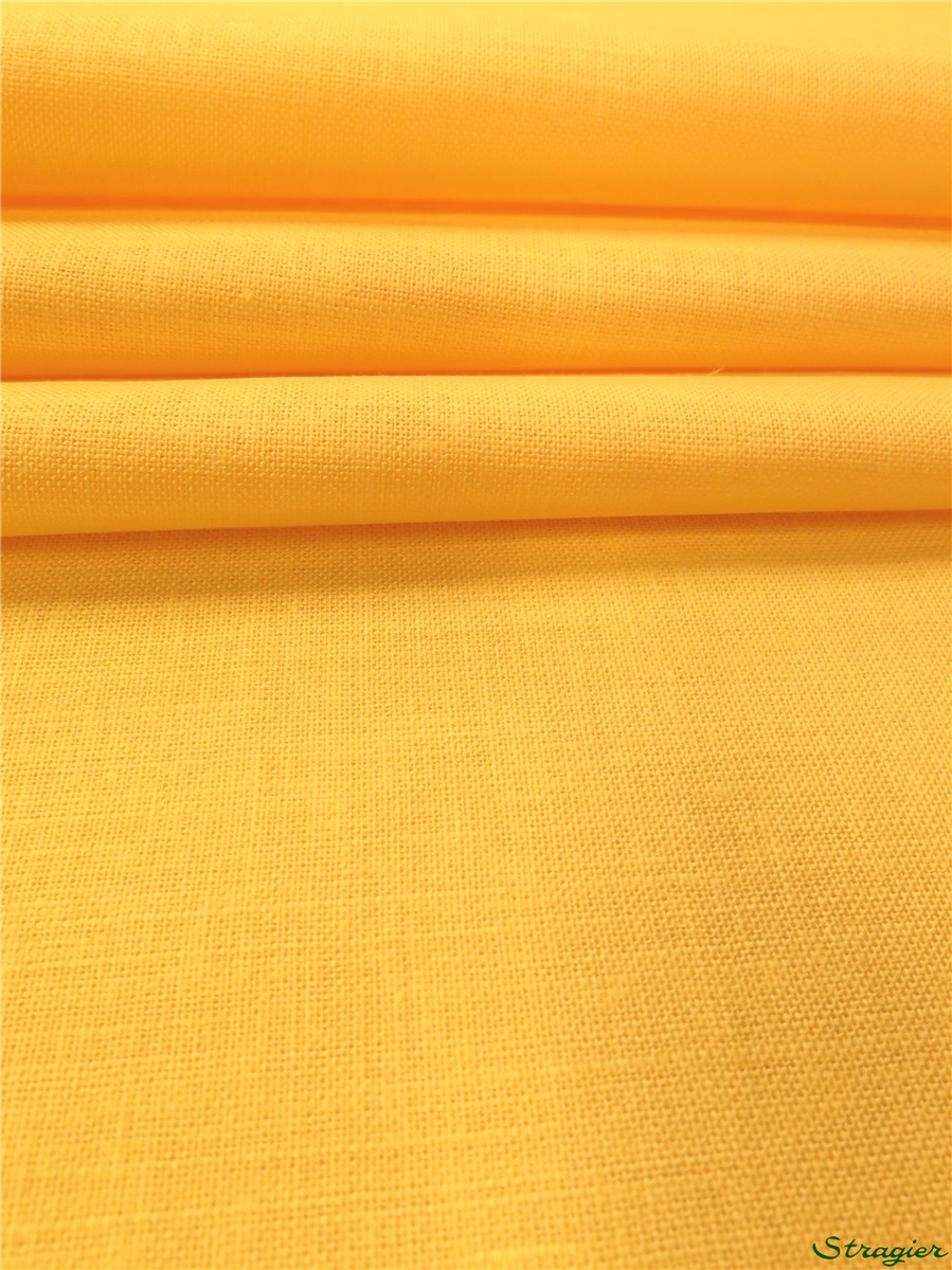 Linen for Tablecloth - blended - Plain - Yellow - 160 cm