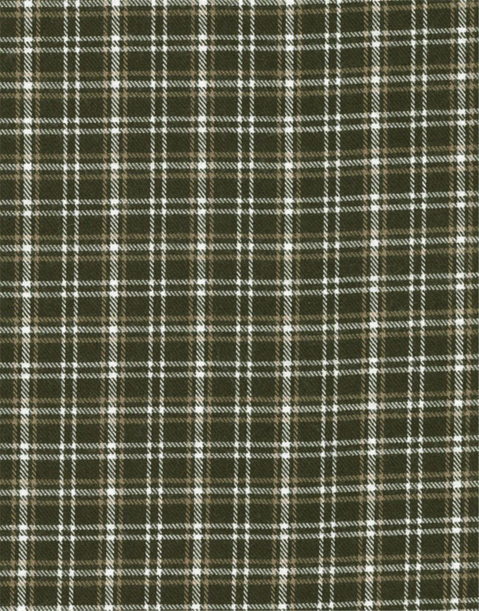 brushed Cotton - soft - Carreaux - Bronze