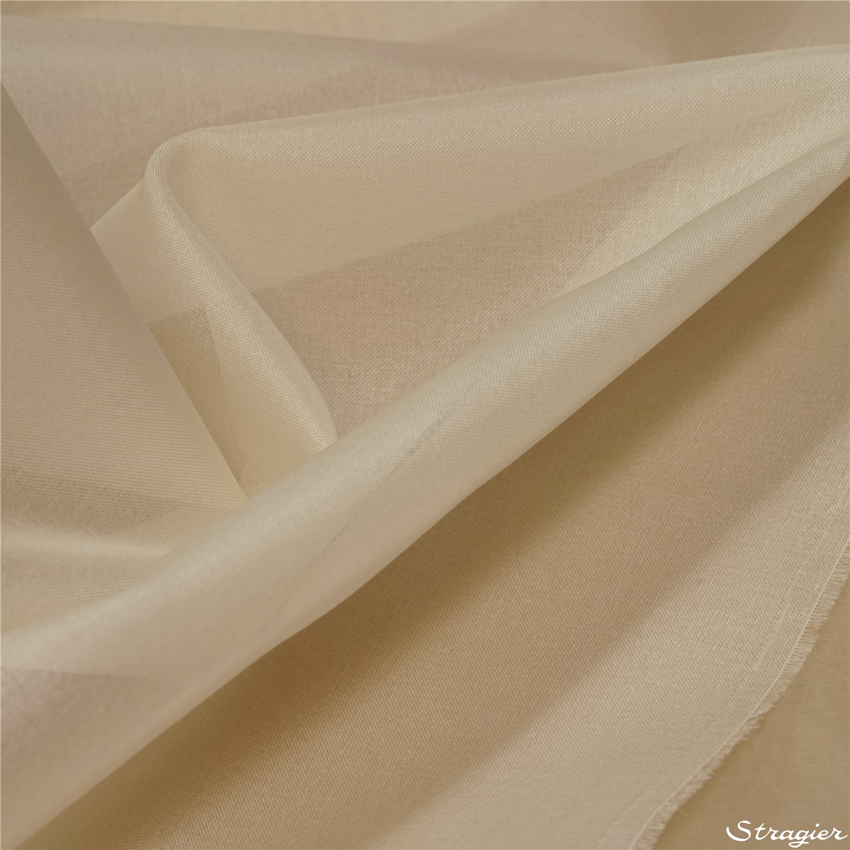 Organza Toile - uni - Champagne