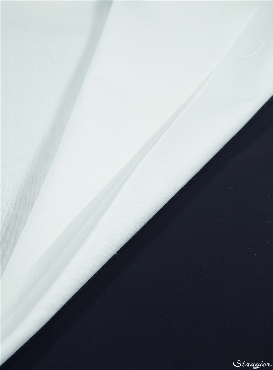 Toile Coton rigide - uni - Blanc 