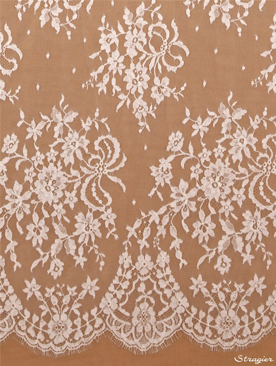 Dentelle de Calais - Kate - Ivoire Stragier - 130 cm