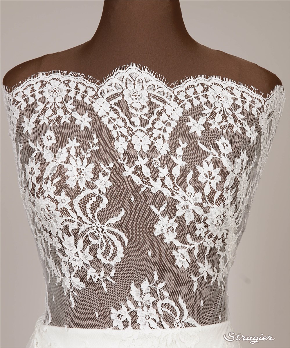 Dentelle de Calais - Kate - Ivoire Stragier - 130 cm