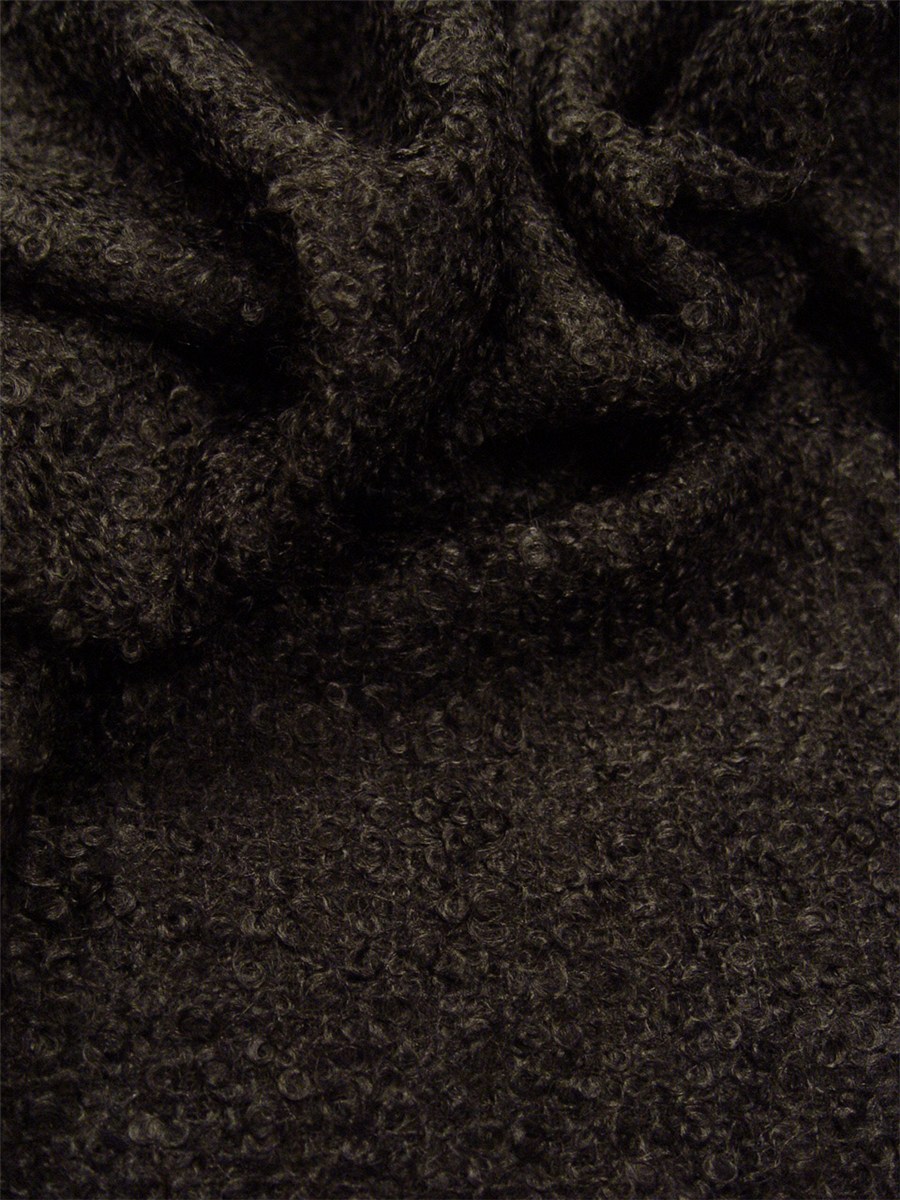 Mohair Tweed - Loop - Plain - Noir