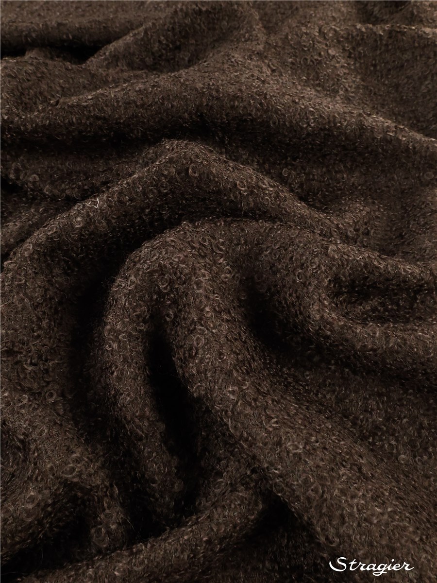 Mohair Tweed - Loop - Plain - Chocolat