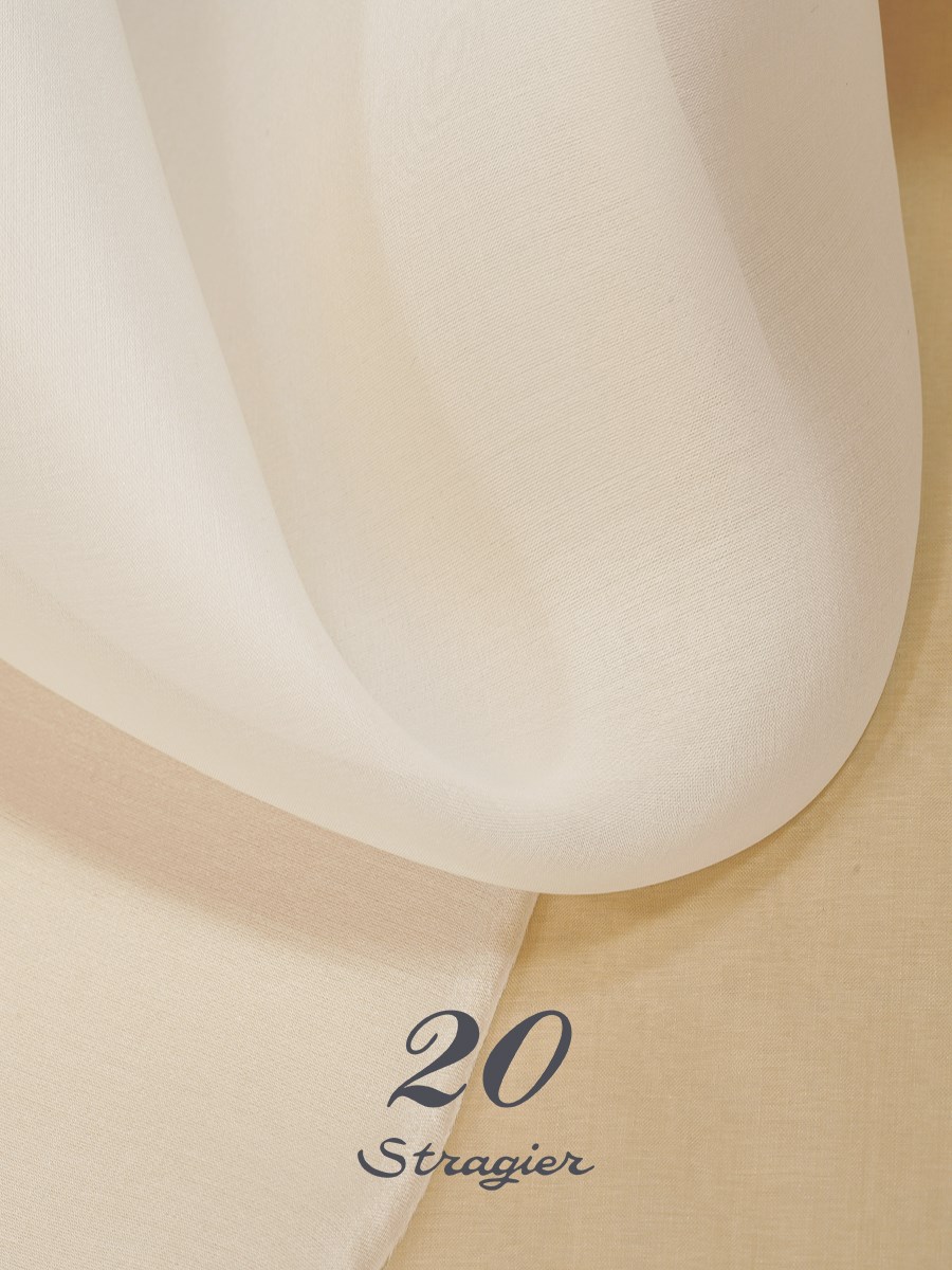 Satin Organza - Plain - Stragier Ivory