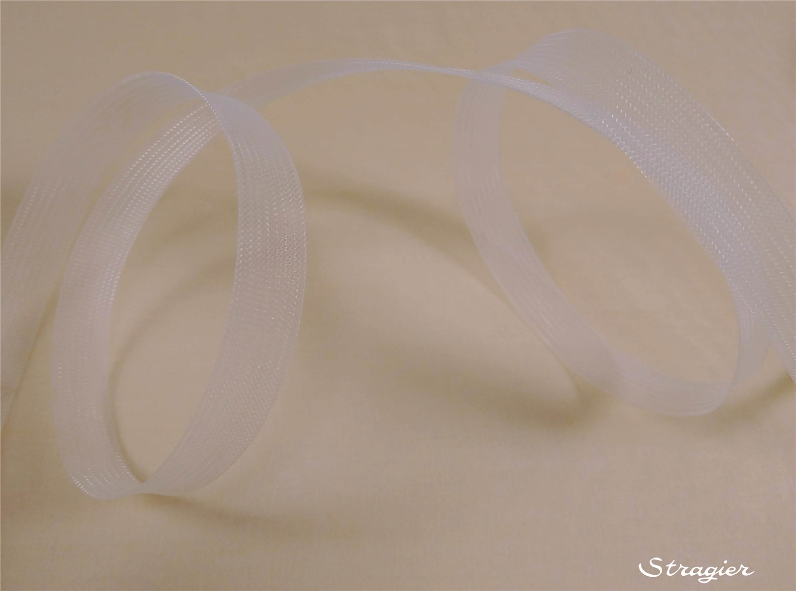 Bande de Crin fin - sans fil - Uni - Blanc - 15 mm
