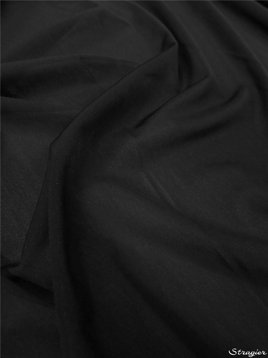 Doublure Maille Soft and Stretch - uni - Noir