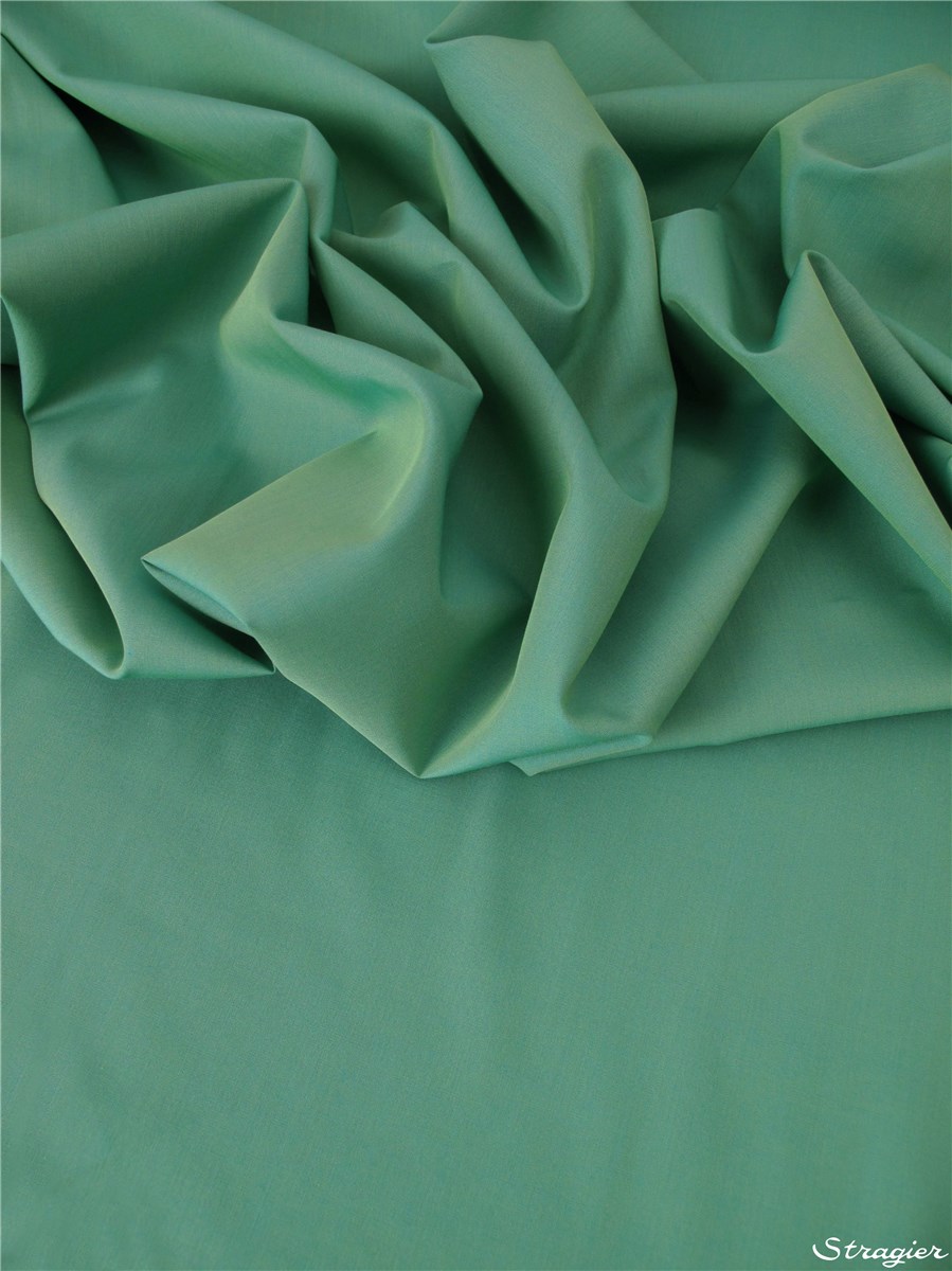 Fil à Fil - pur coton - Uni - Vert Paon