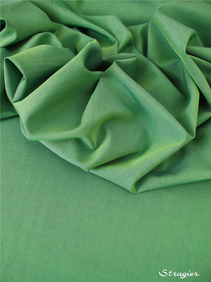 Fil à Fil - pur coton - Uni - Vert Bleu
