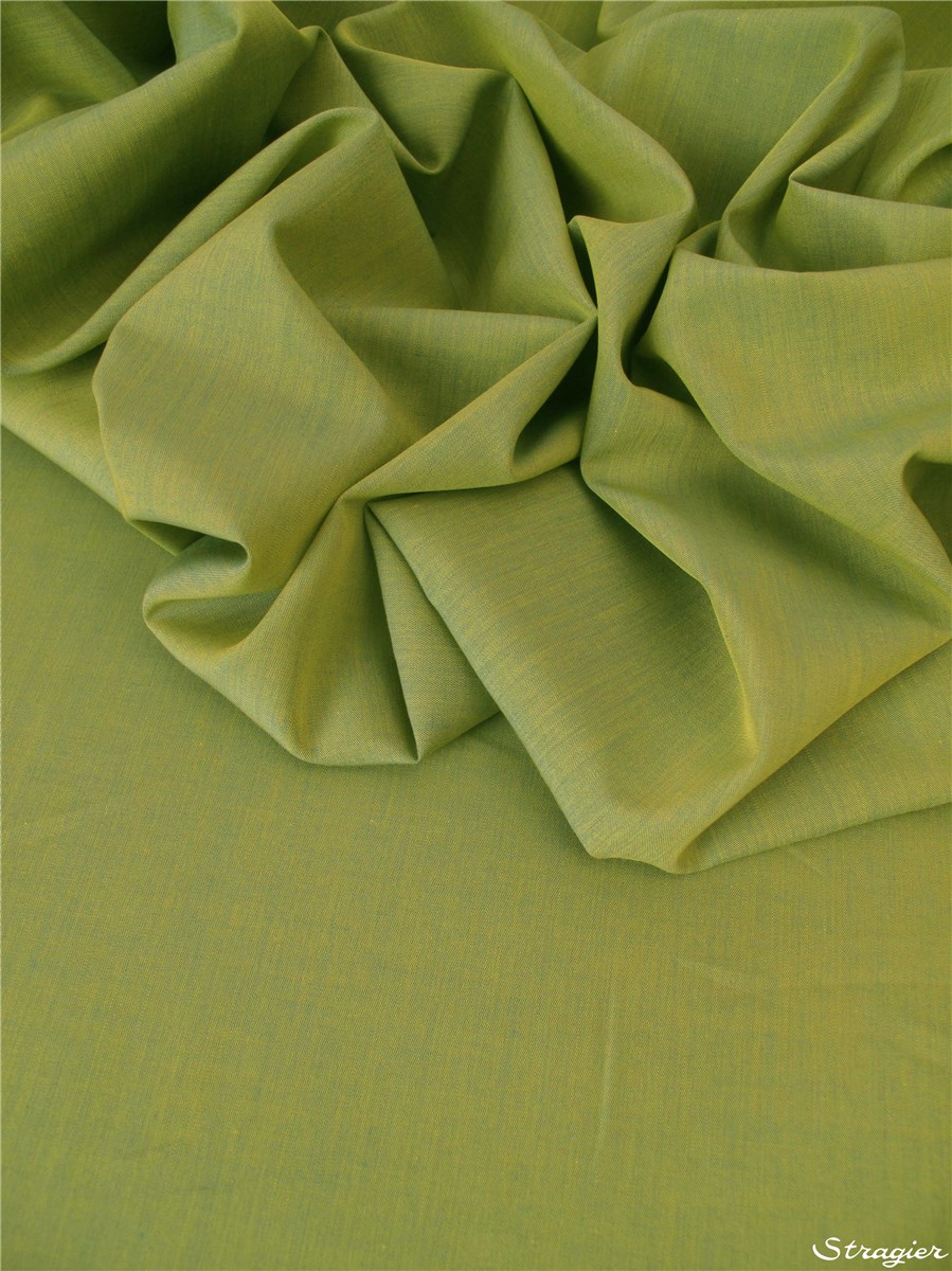Fil à Fil - pur coton - Uni - Vert Azote