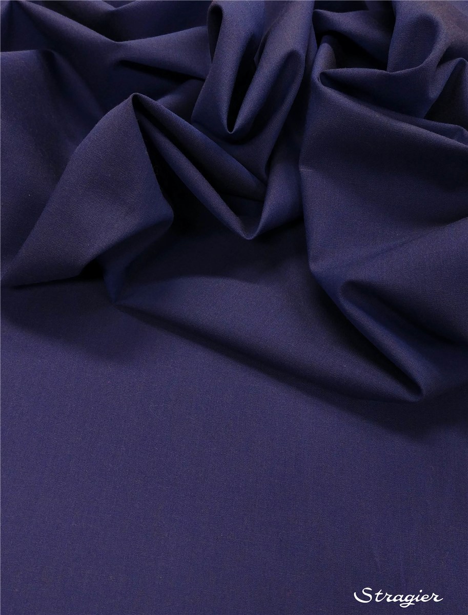 Fil à Fil - pur coton - Uni - Bleu Impérial