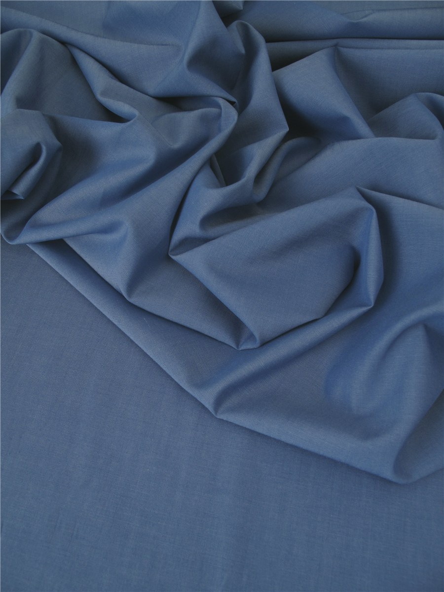 End-on-End - pure Cotton - Plain - Bleuet