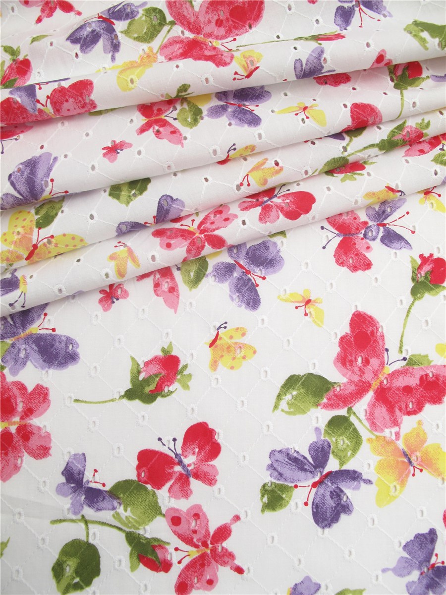 Eyelet Embroidery Cotton Lace Fabric - Lucille - 8