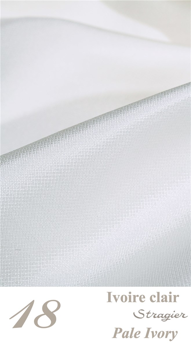 Gazar de Soie - Uni - Porcelaine Stragier