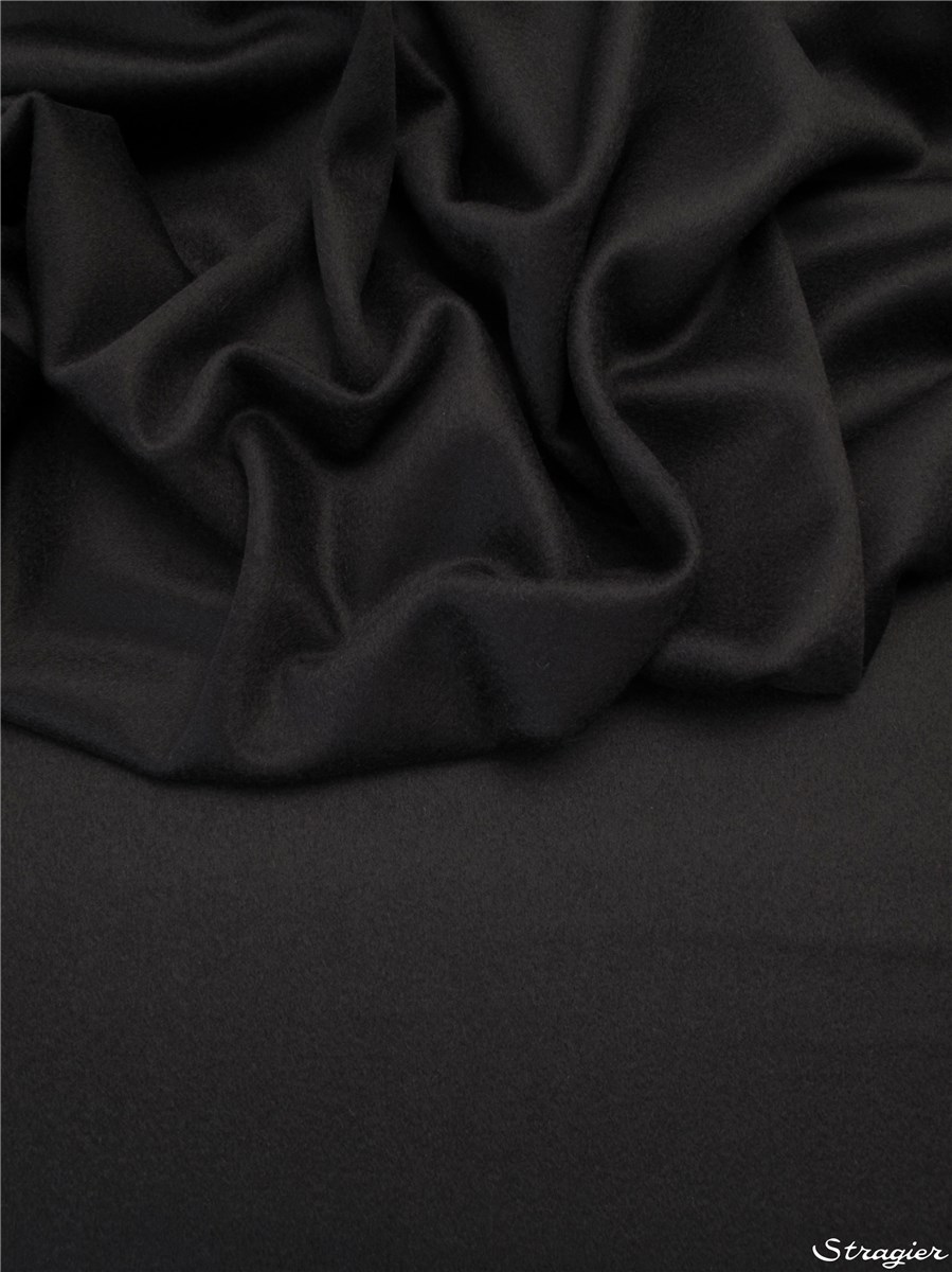 100% Cachemire longues fibres - Uni - Noir
