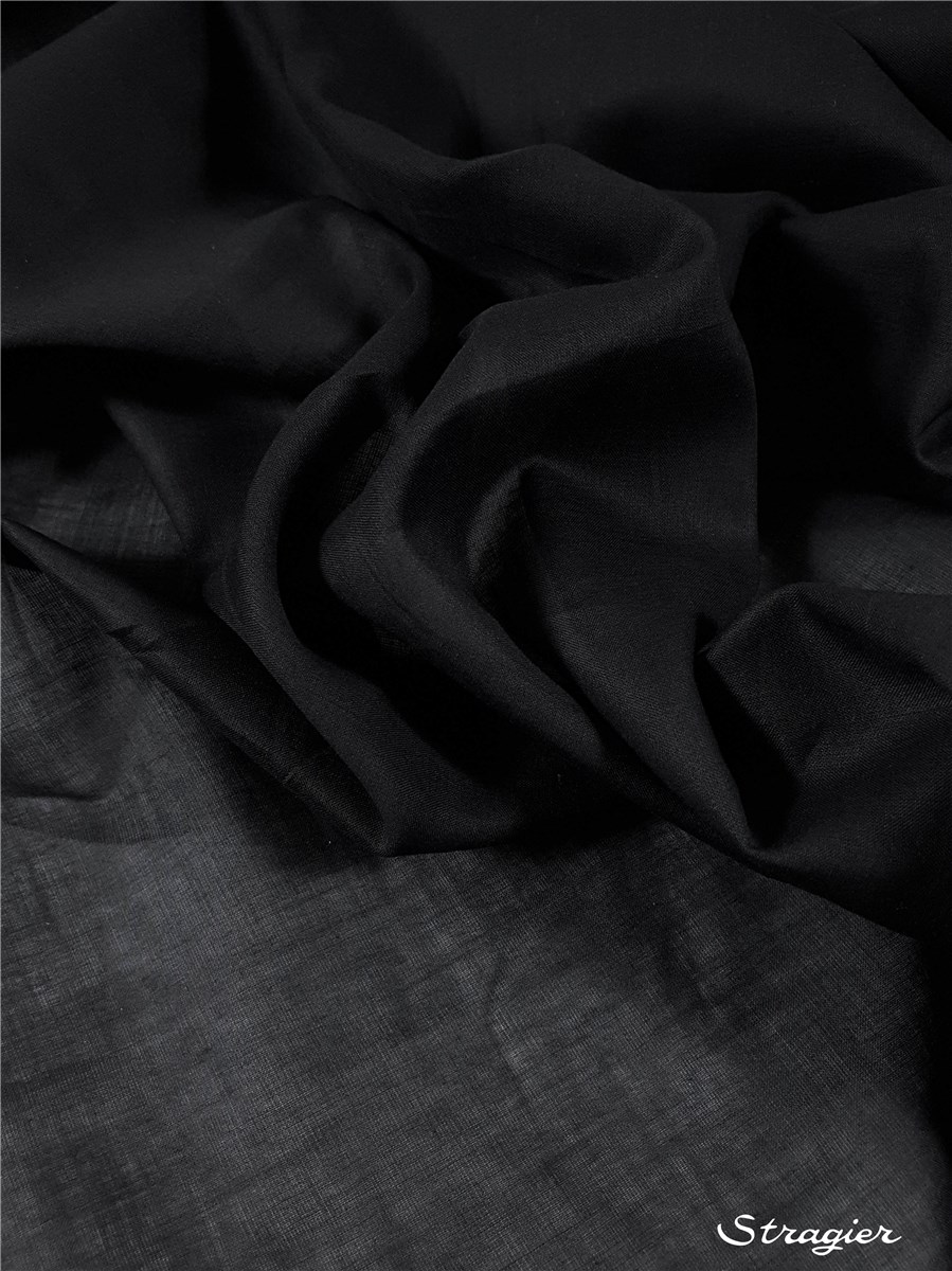 Cotton Voile Alizé - Plain - Noir