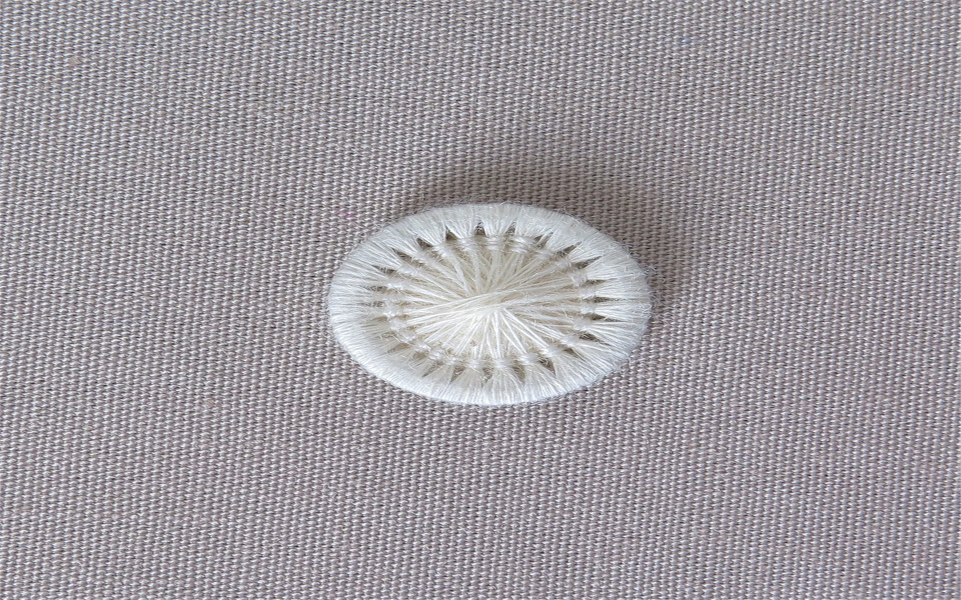 Bouton Mouliné - Elisabeth - Naturel - 12 mm