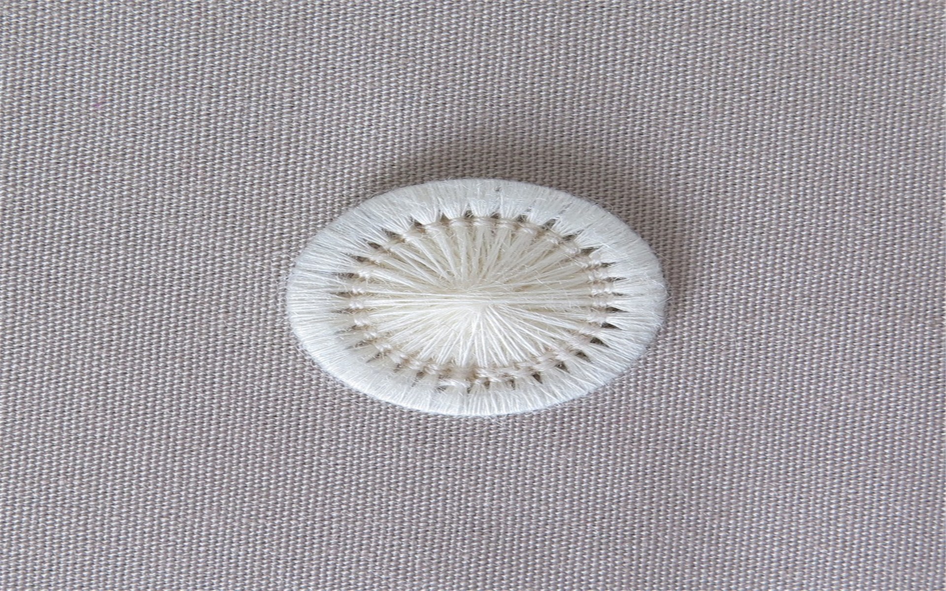Bouton Mouliné - Elisabeth - Naturel - 15 mm