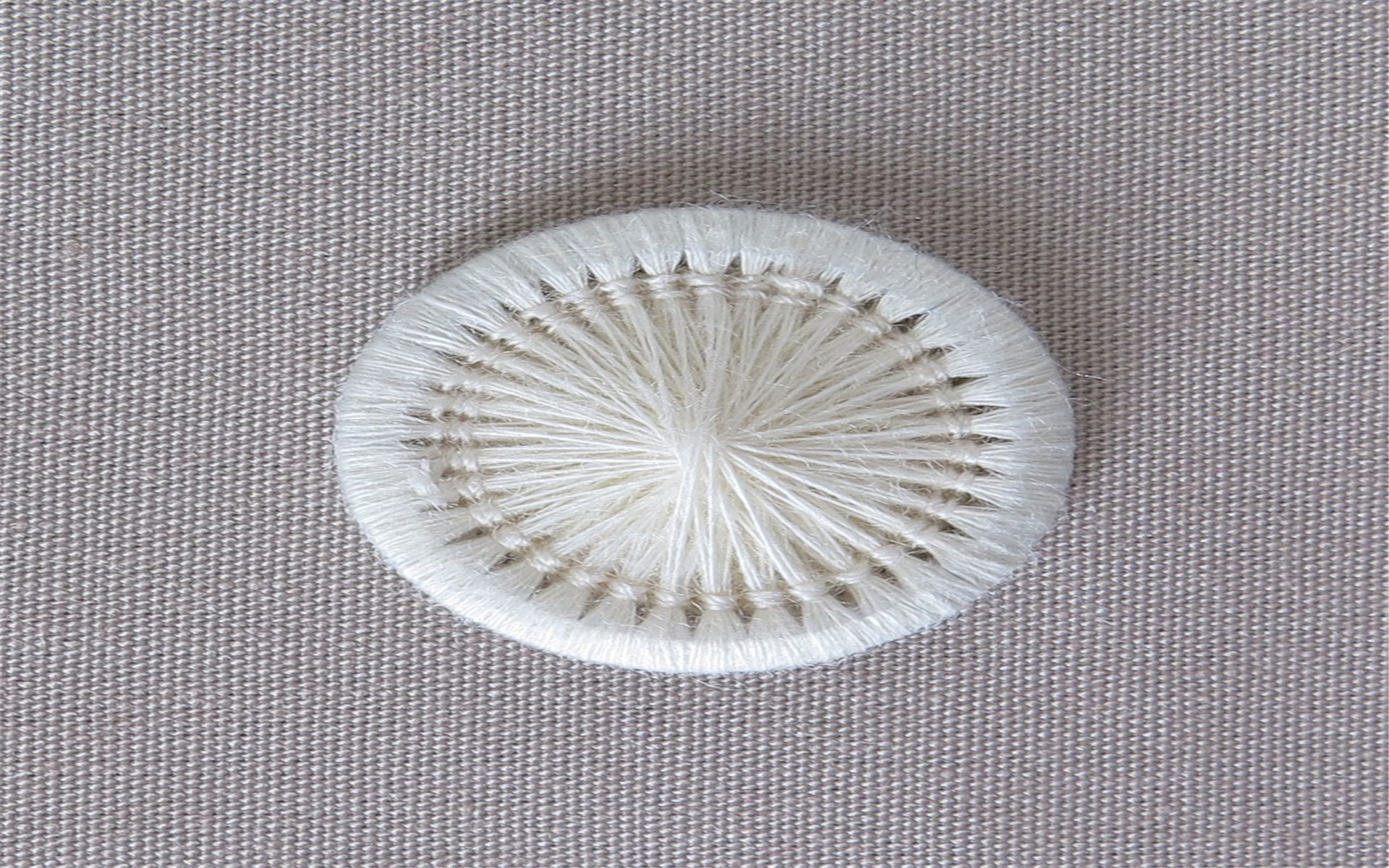 Bouton Mouliné - Elisabeth - Naturel - 18 mm