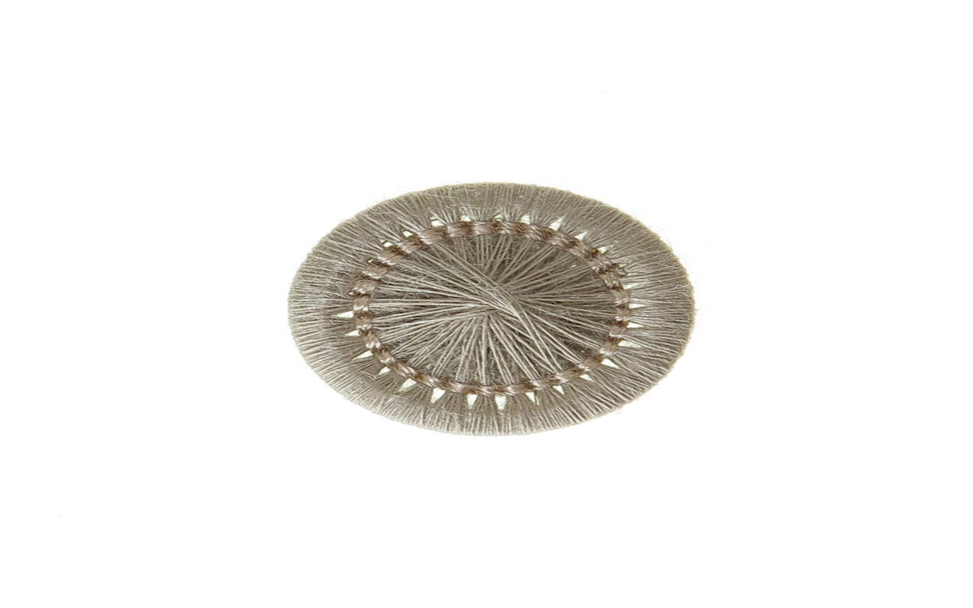 Bouton Mouliné - Elisabeth - Beige Taupe - 15 mm