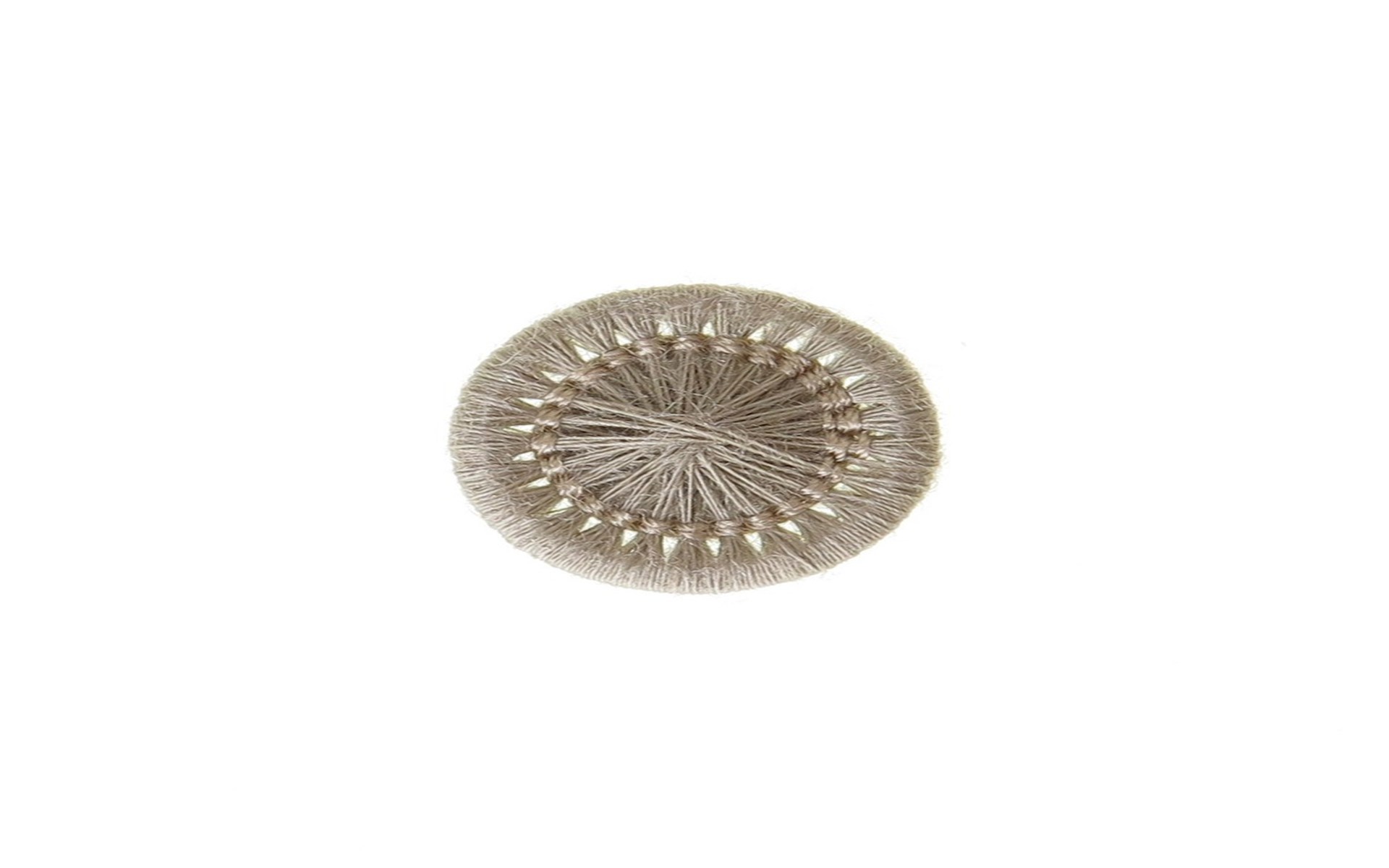 Bouton Mouliné - Elisabeth - Beige Taupe - 12 mm