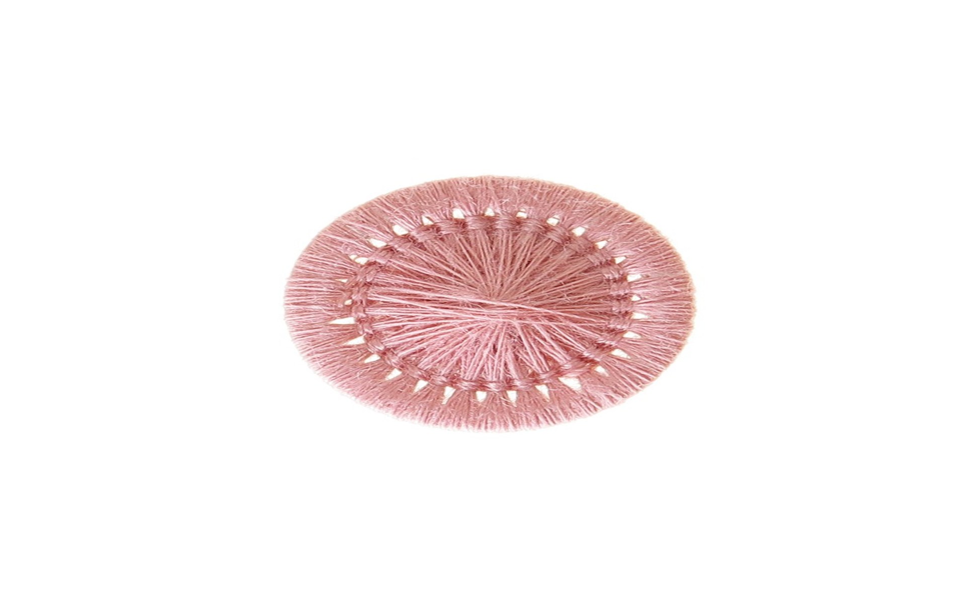 Bouton Mouliné - Elisabeth - Rose Zéphyr - 15 mm