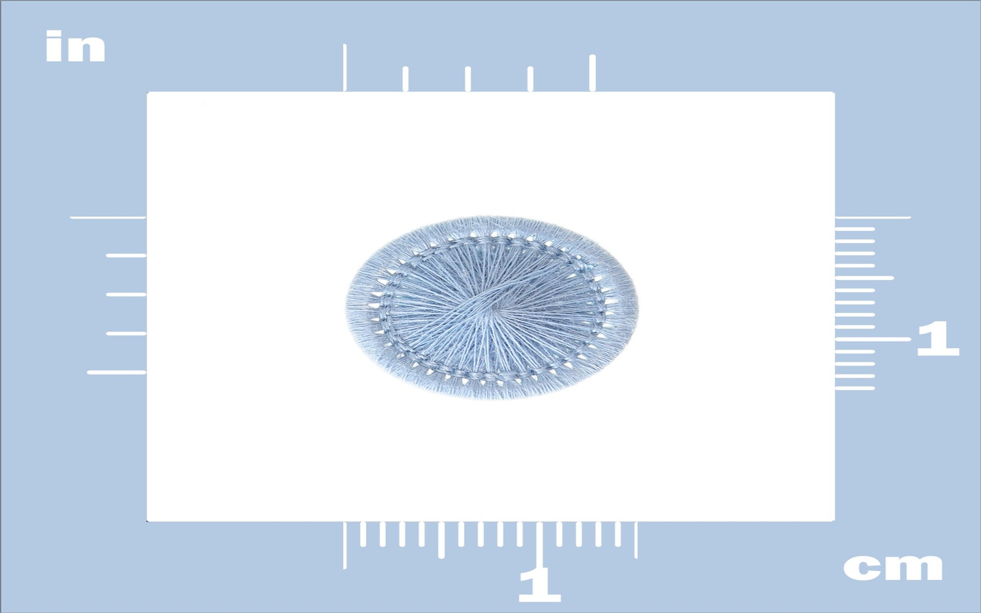 Thread Buttons - Elisabeth - Azur - 15 mm