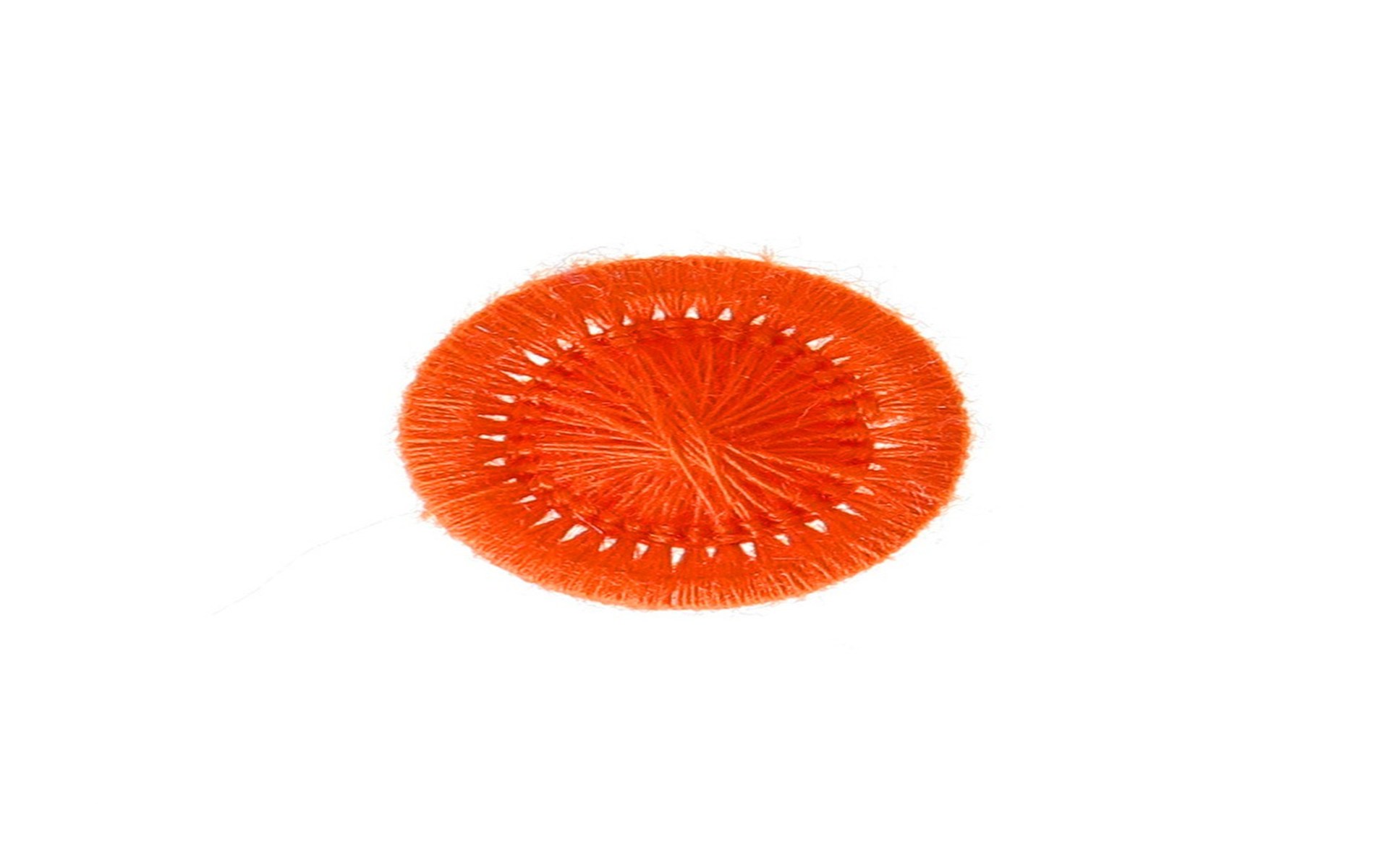 Bouton Mouliné - Elisabeth - Orange - 15 mm