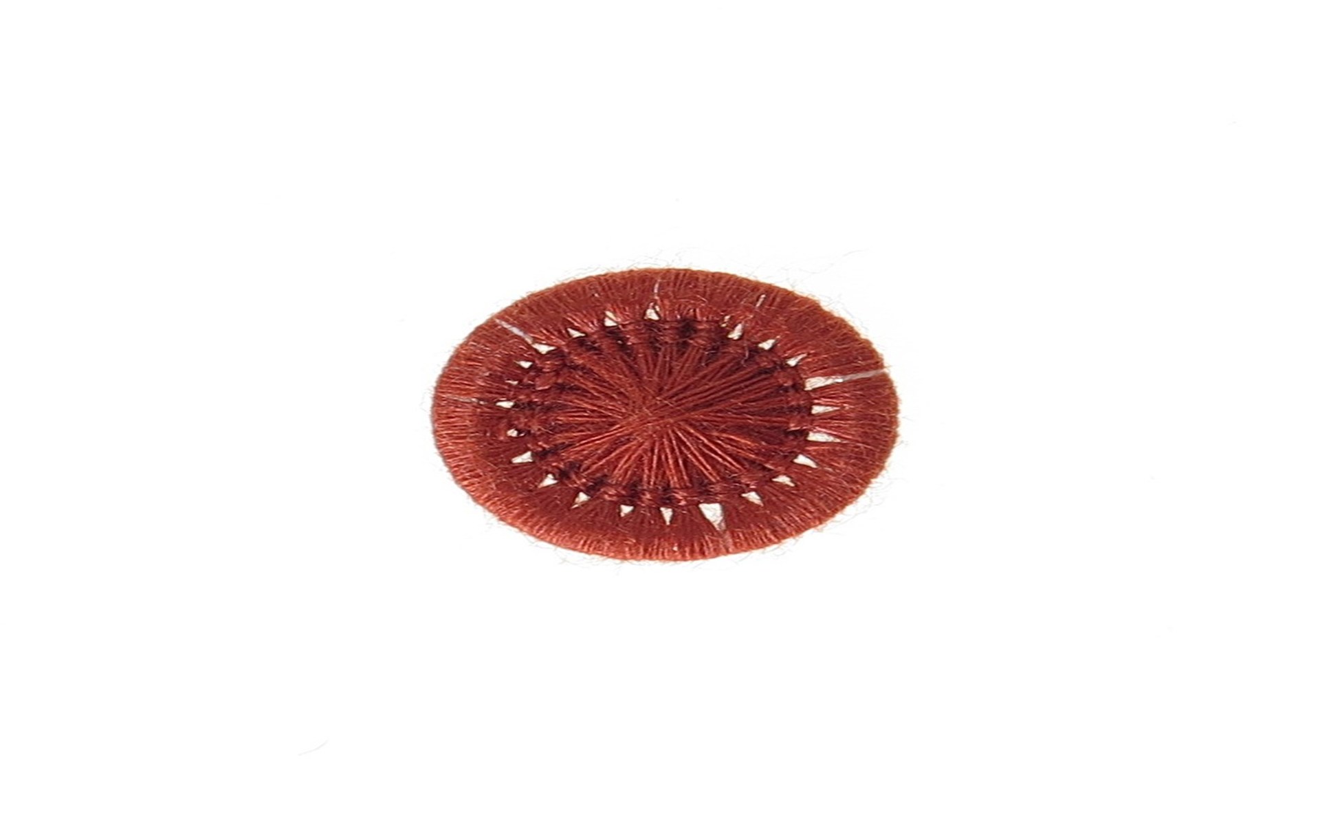 Bouton Mouliné - Elisabeth - Sienna - 15 mm