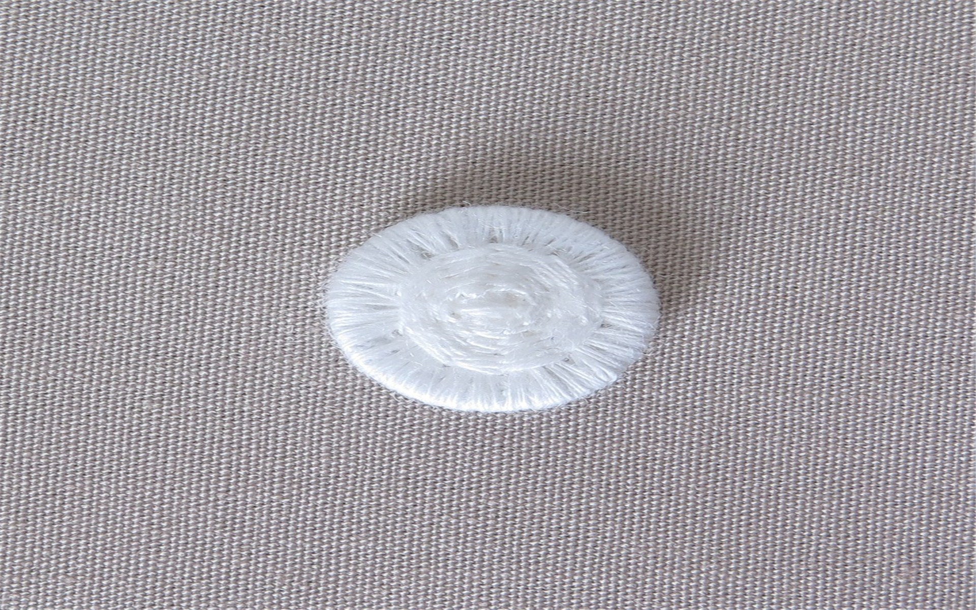 Bouton Mouliné - Eleonore - Blanc - 12 mm