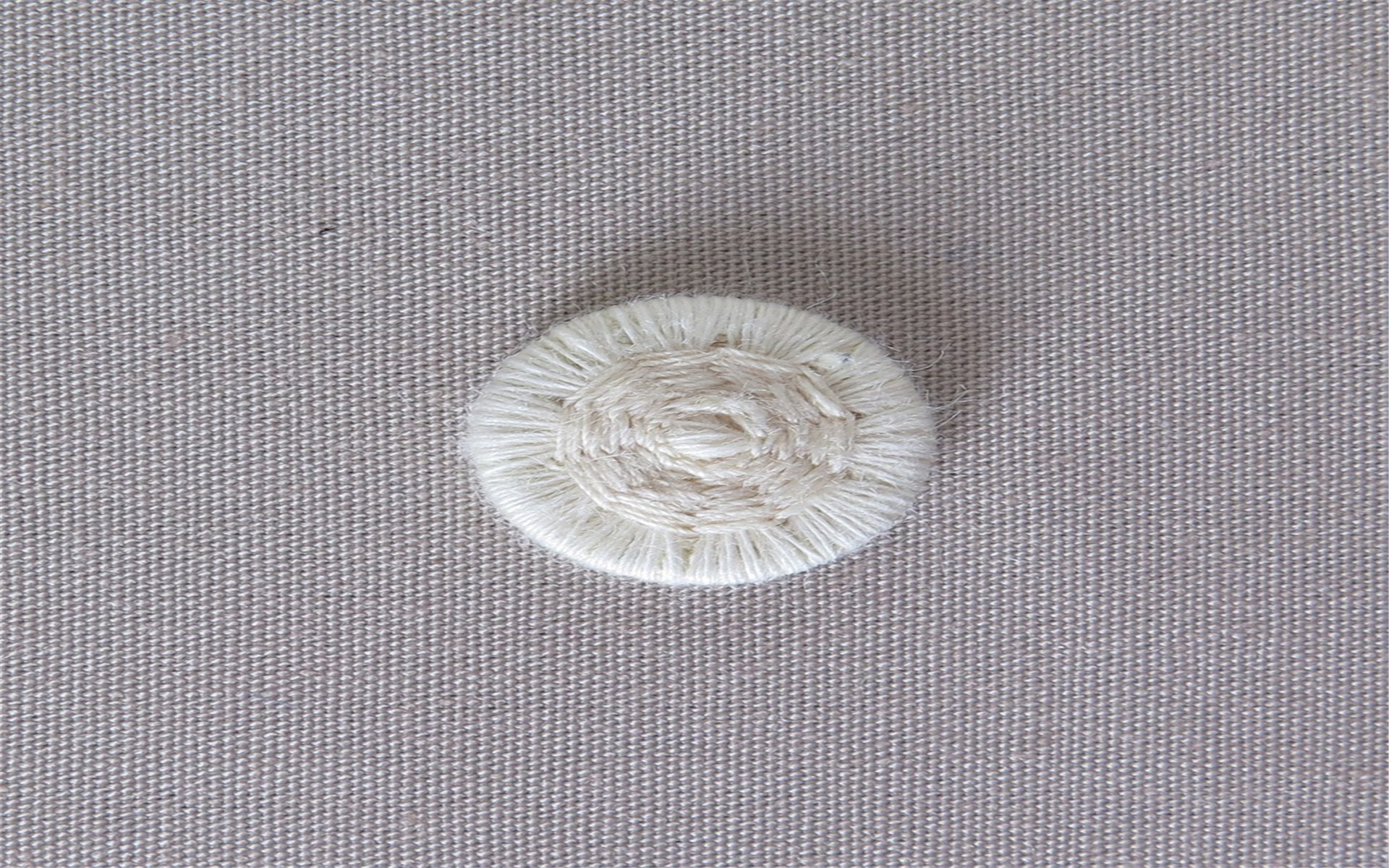 Bouton Mouliné - Eleonore - Naturel - 12 mm