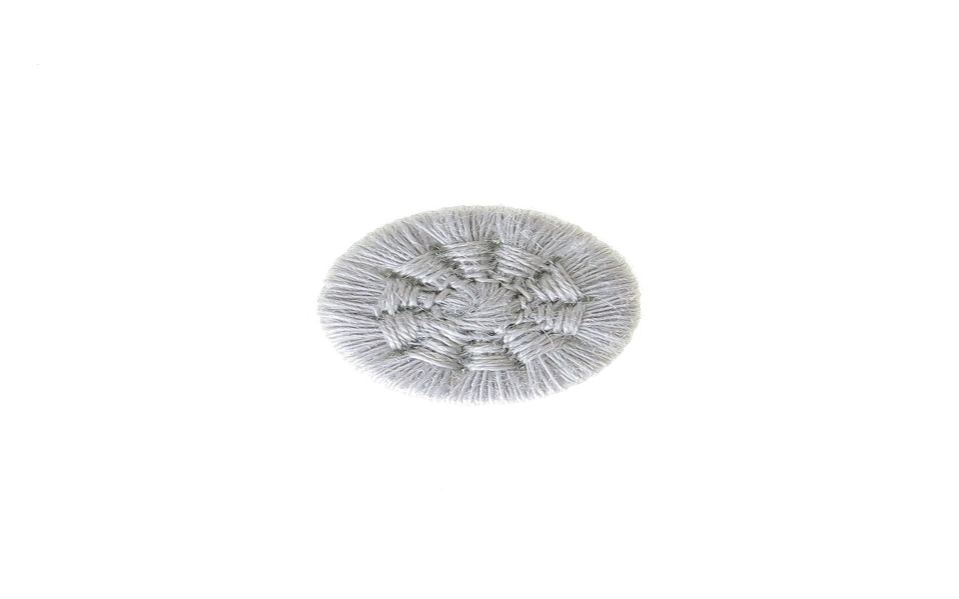 Bouton Mouliné - Eleonore - Gris Perle - 12 mm