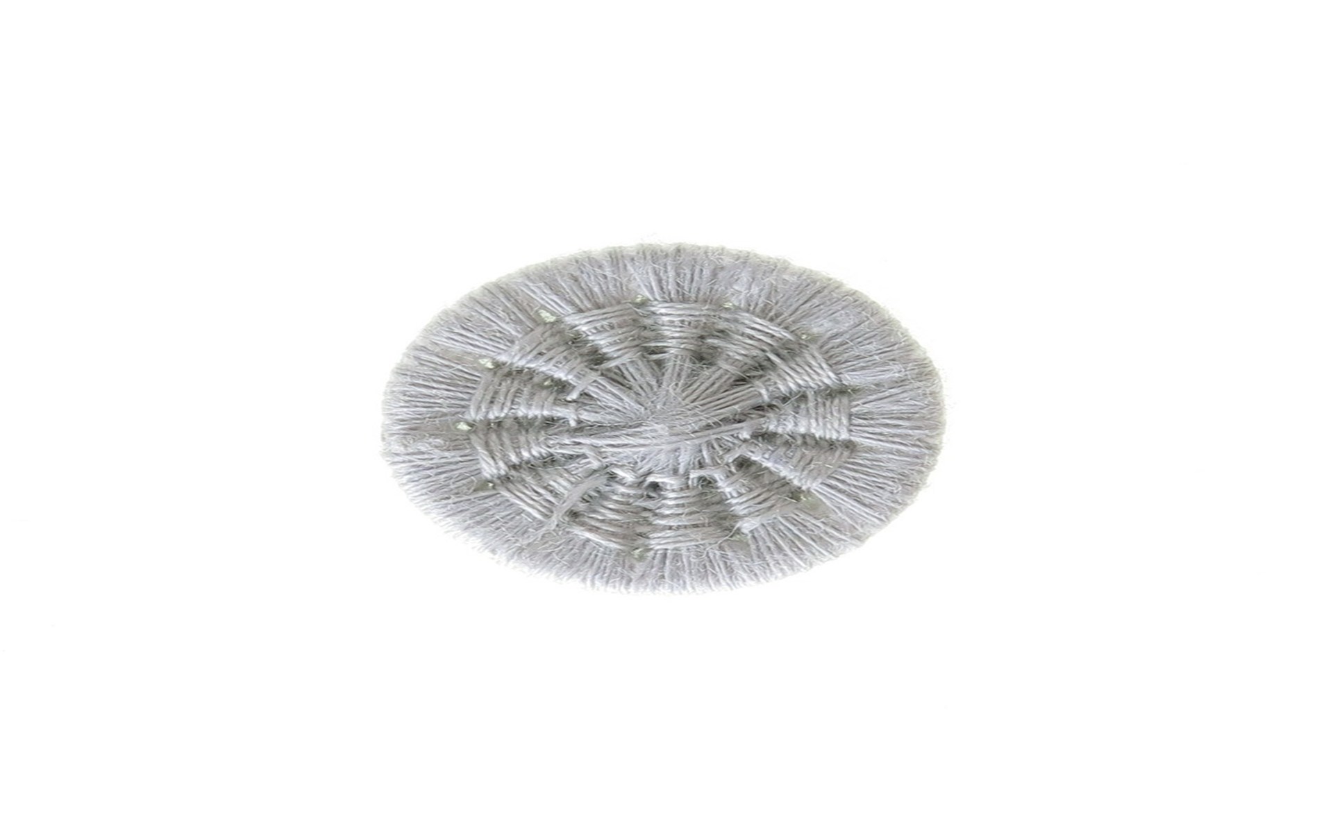 Bouton Mouliné - Eleonore - Gris Perle - 15 mm
