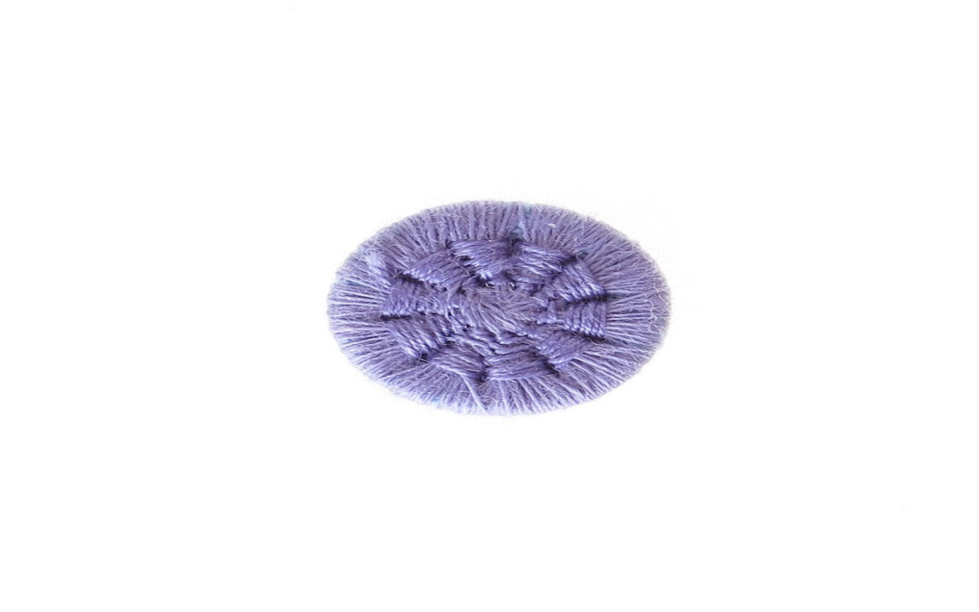 Bouton Mouliné - Eleonore - Bleu Lavande - 12 mm