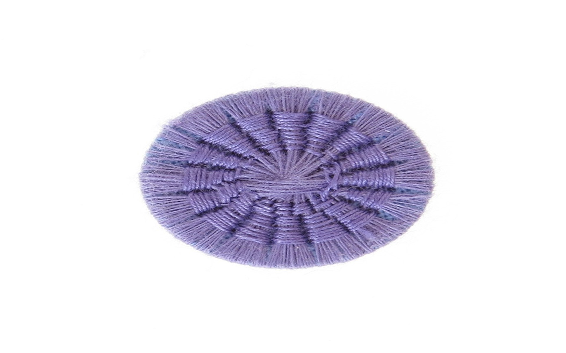 Bouton Mouliné - Eleonore - Bleu Lavande - 18 mm