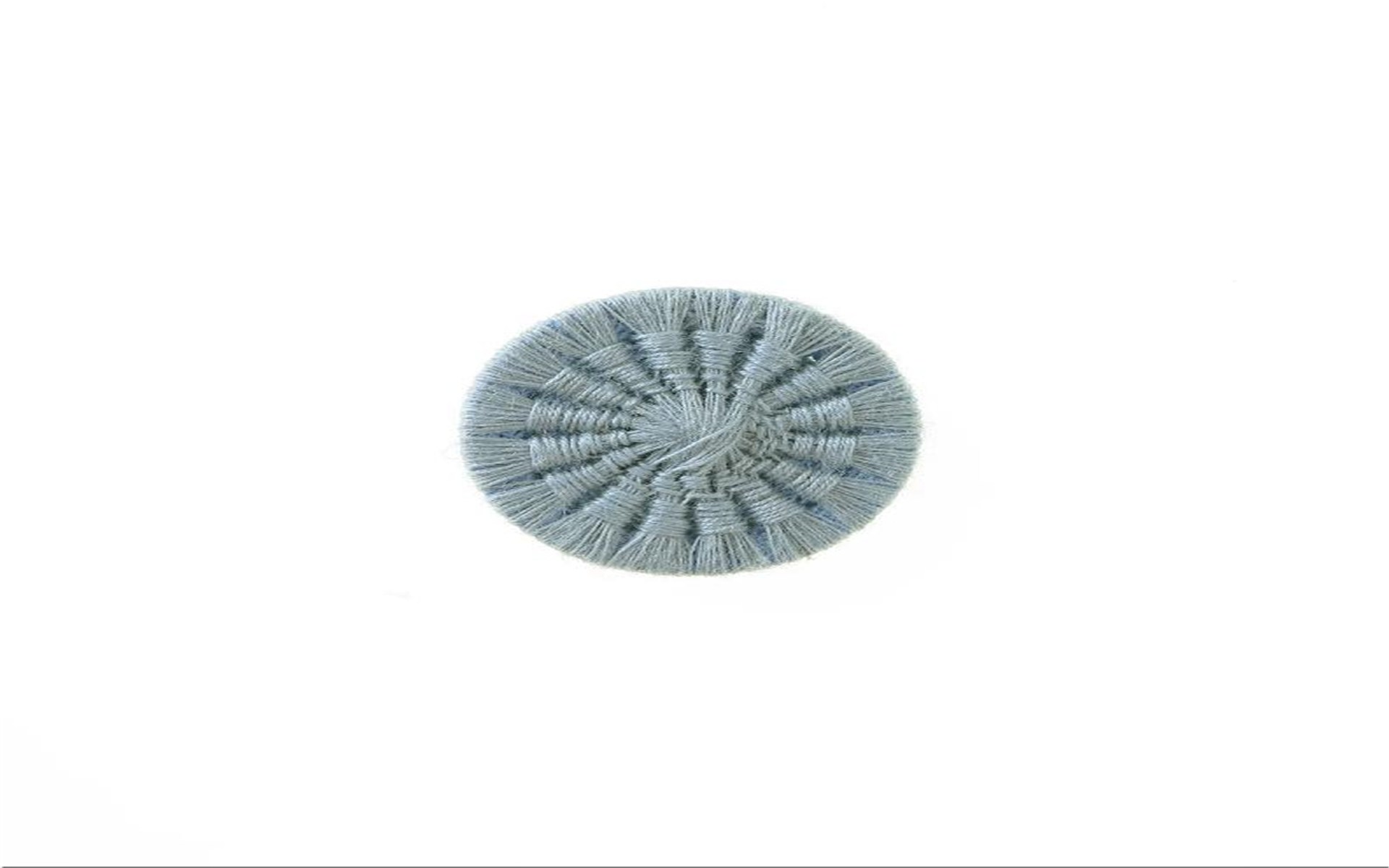 Bouton Mouliné - Eleonore - Ciel - 12 mm