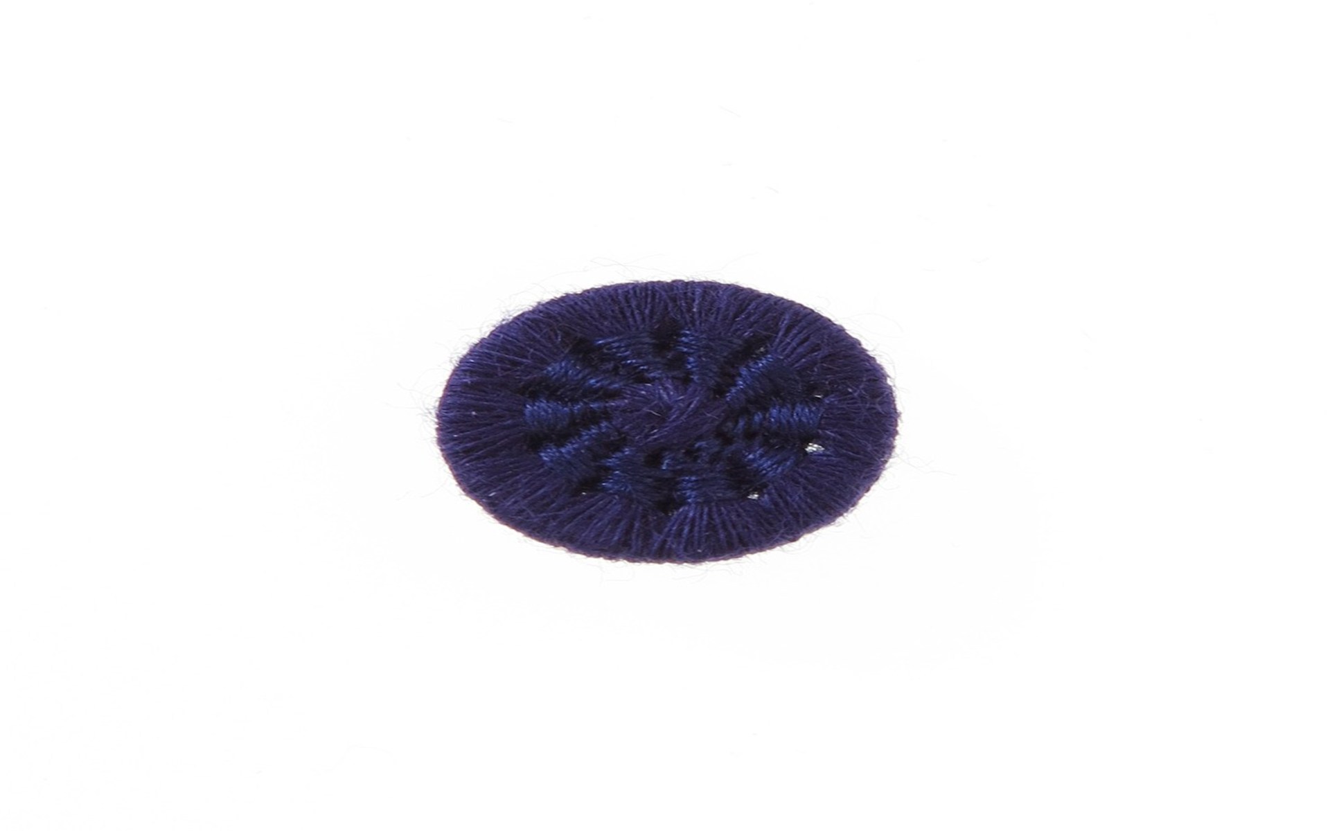 Bouton Mouliné - Eleonore - Marine - 12 mm