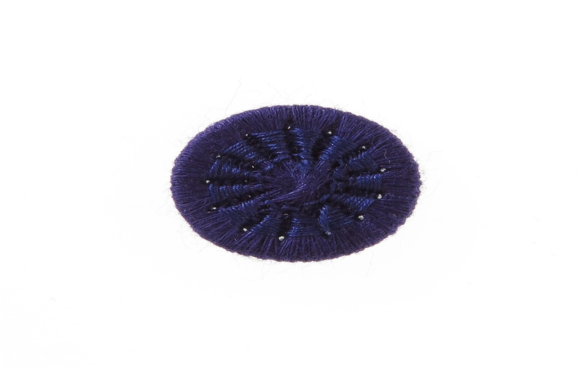Bouton Mouliné - Eleonore - Marine - 15 mm